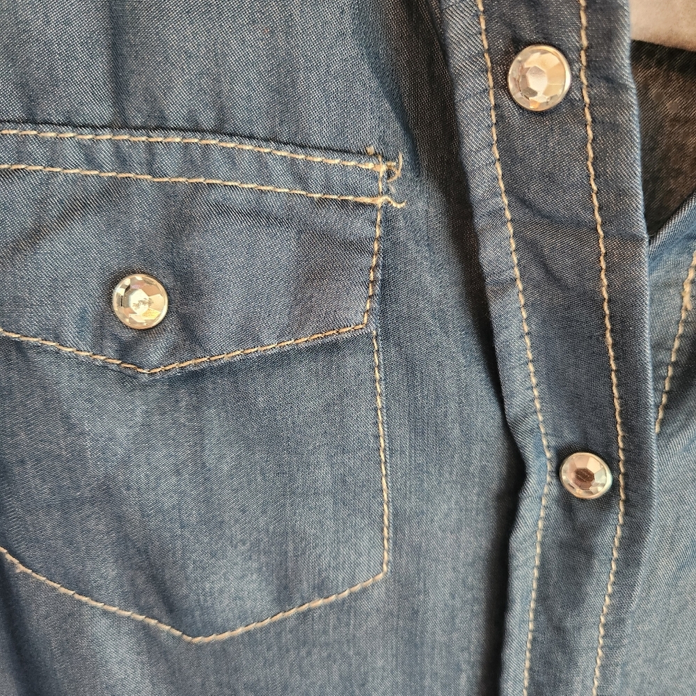 Shyanne Blue Long Sleeve Notched Collar Dress - Picture 3 of 7